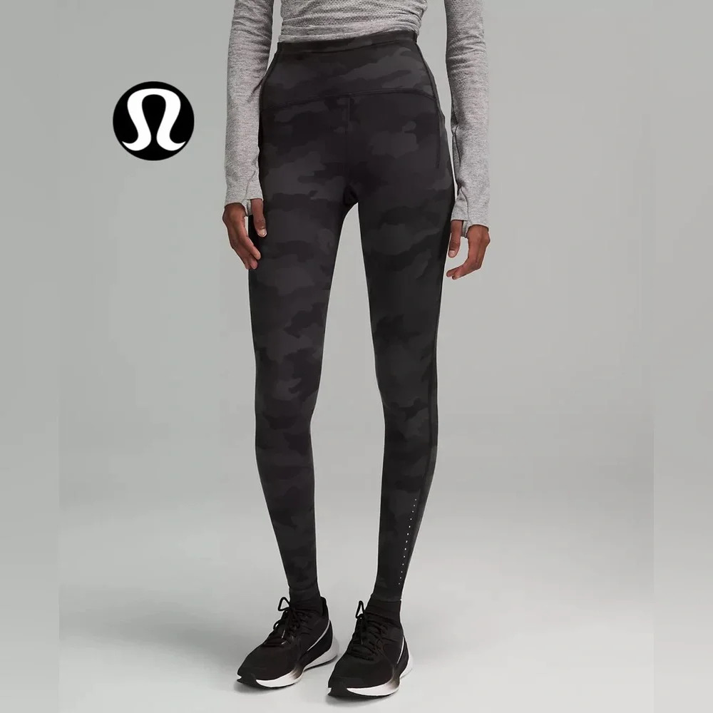 Lululemon Athletica Black Camo High-Rise Women's Jeggings